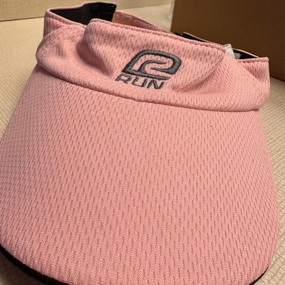 Pink and White Running Visor Set - Picture 6 of 9
